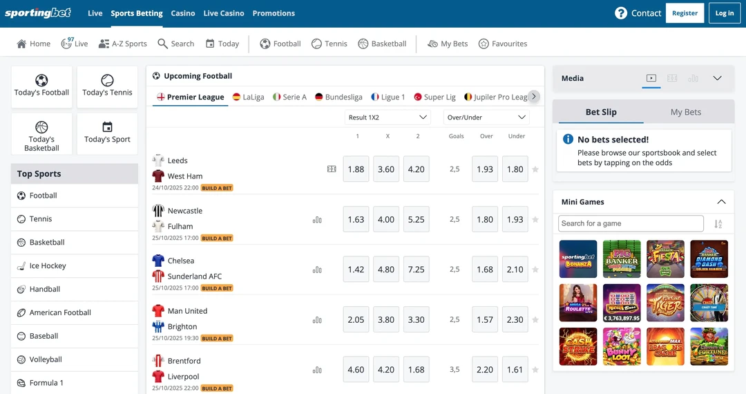 Sportingbet ставки на спорт