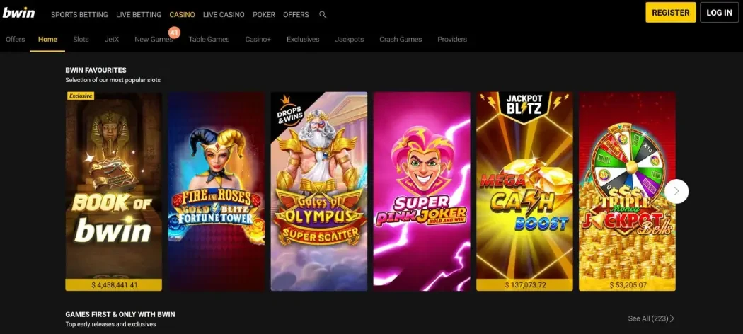 Бвін казино ігри Bwin казино