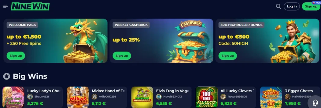 Ninewin Official Site