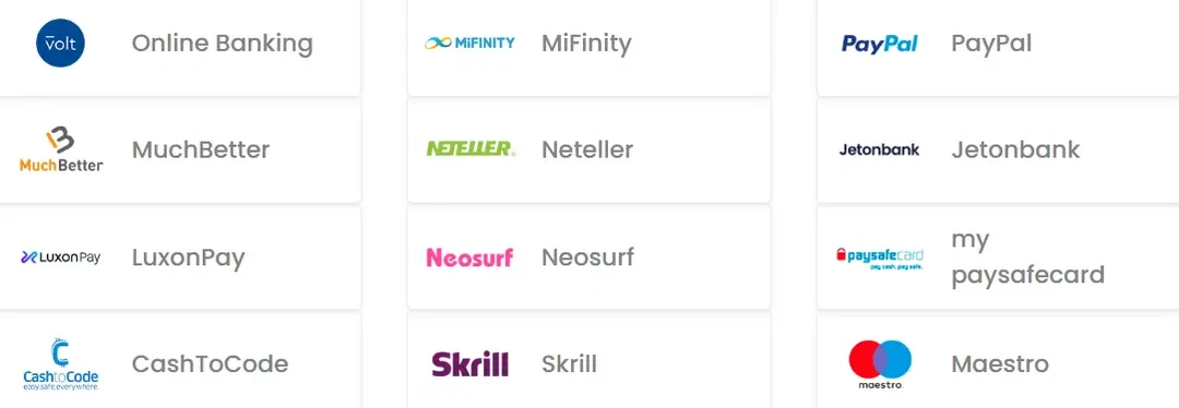 Neteller Casinos list