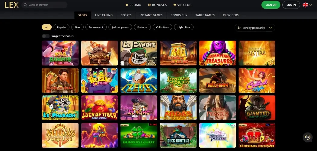 Ігри казино Lex
