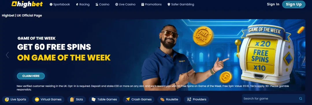 Highbet Home Page Highbet Casino