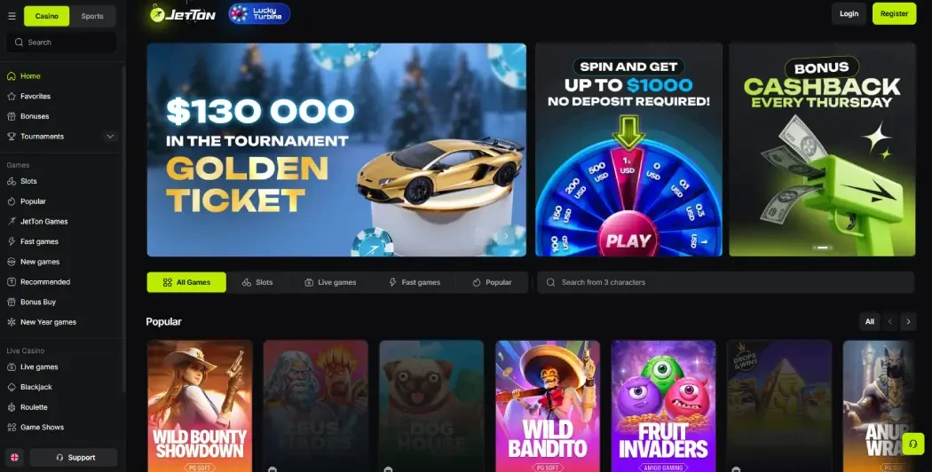Jetton Casino официальный сайт Jetton Casino