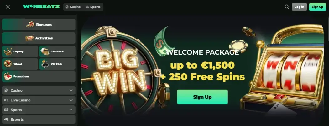 Winbeatz Casino сайт Winbeatz Casino