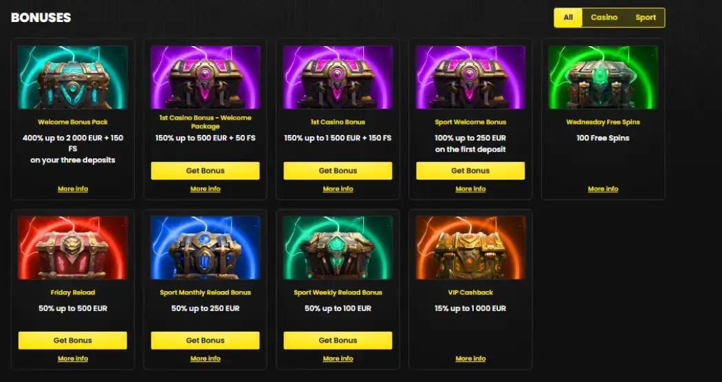 Бонусы Blitzbet