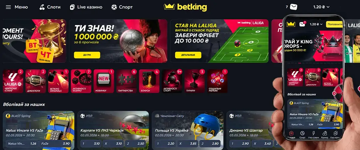 Betking в рейтингу казино