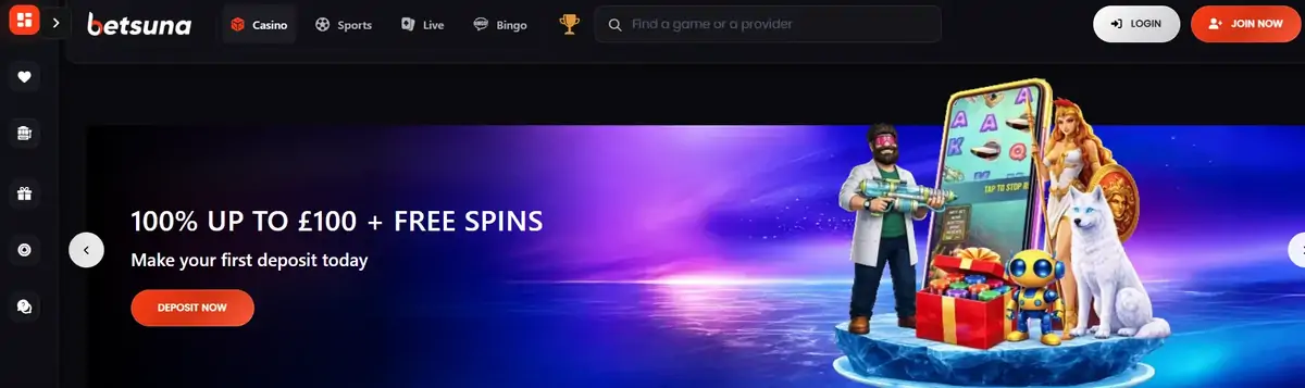 Betsuna Casino site