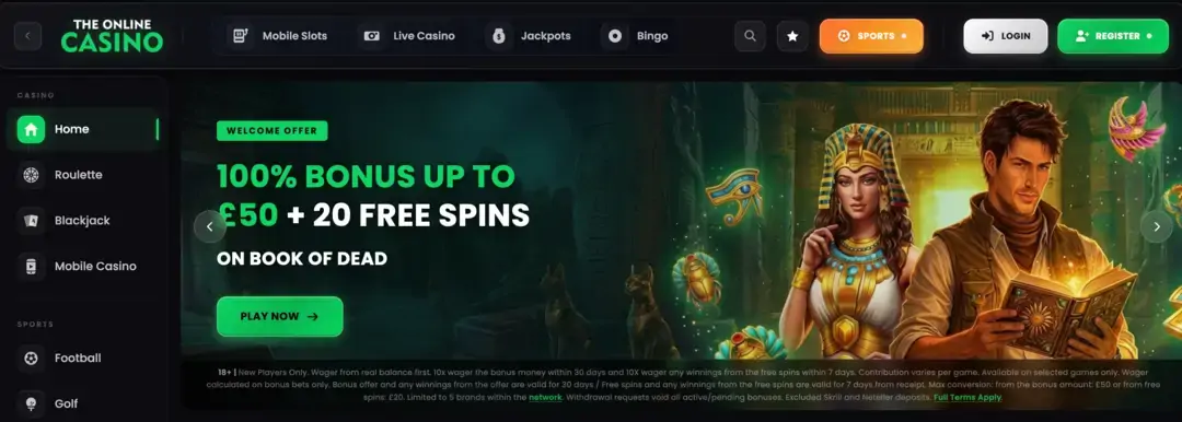 TheOnlineCasino Bank Transfer Casino 