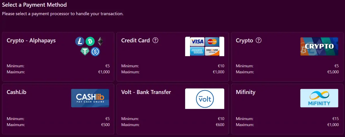 Candyland Casino payments