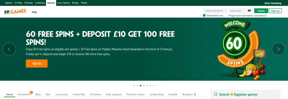 Paddy Power Games 