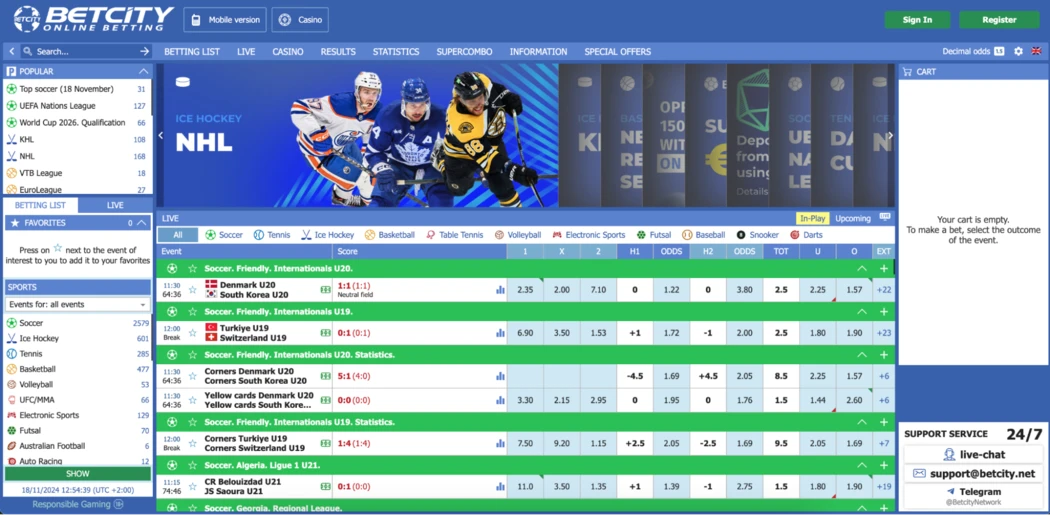 Betcity сайт Betcity