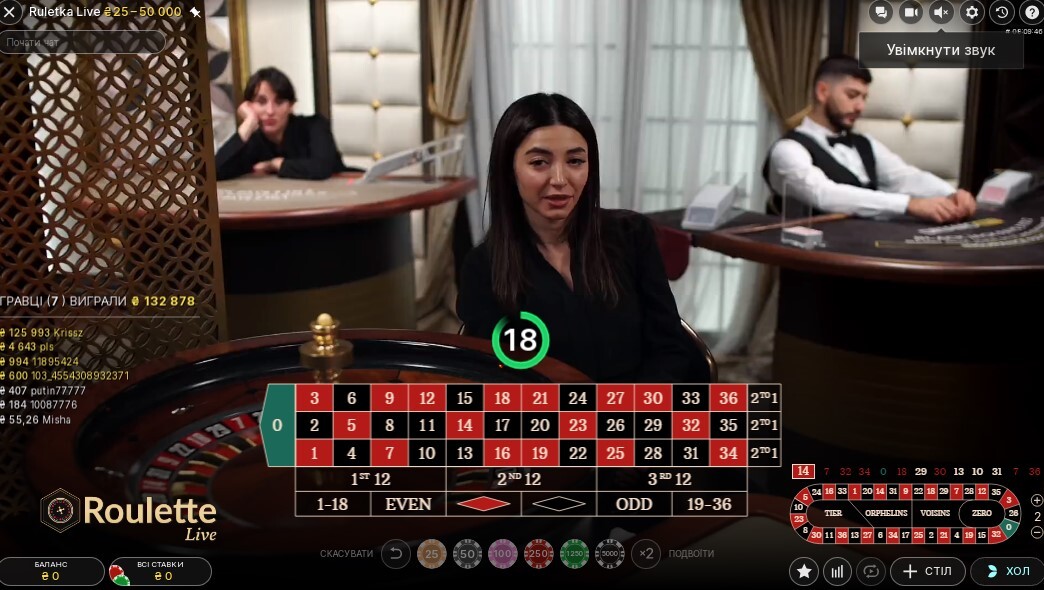 Live-казино Favbet З живим дилером казино