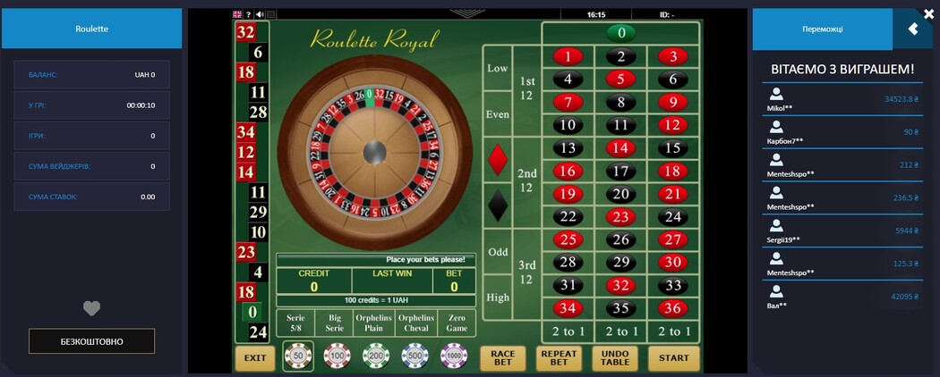 Монослот рулетка