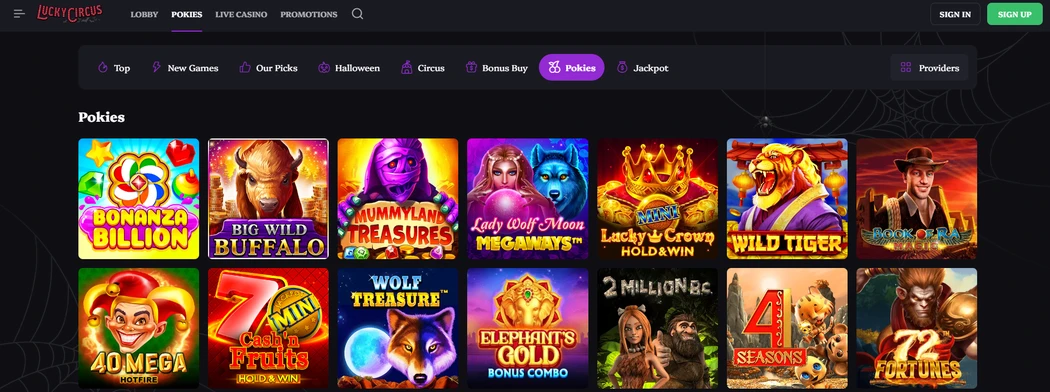 LuckyCircus Casino games LuckyCircus Casino