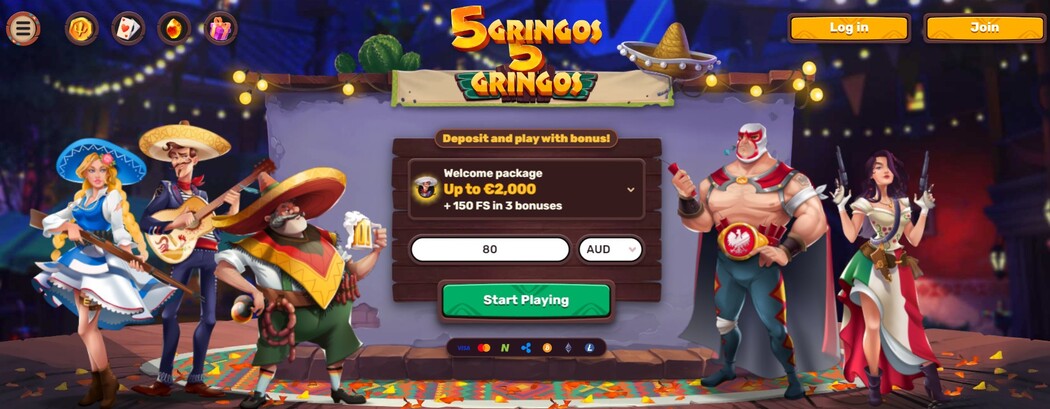 5 Gringos Official Site 5Gringos Casino website
