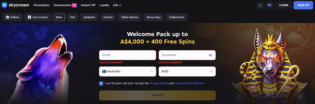SkyCrown Casino Registration & Login SkyCrown Casino Login