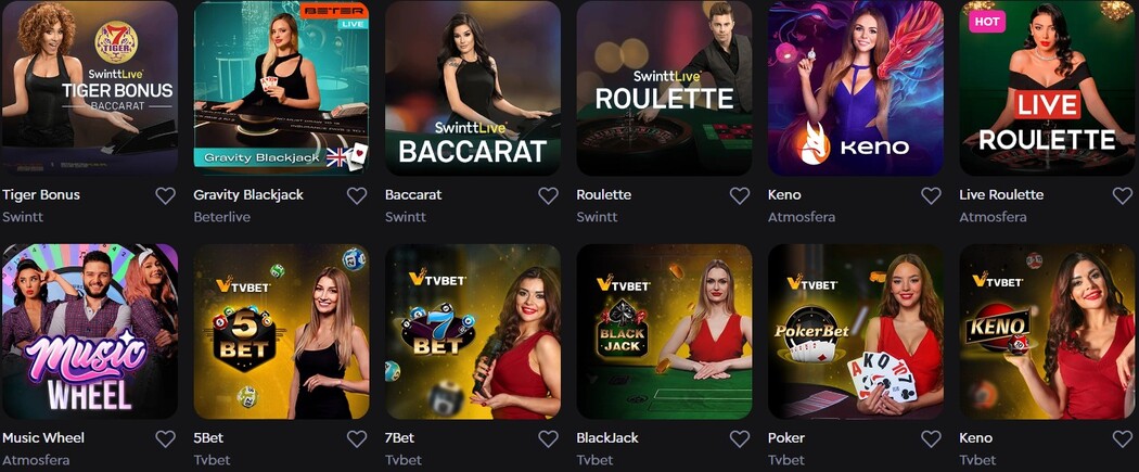 SkyCrown Live Casino Games