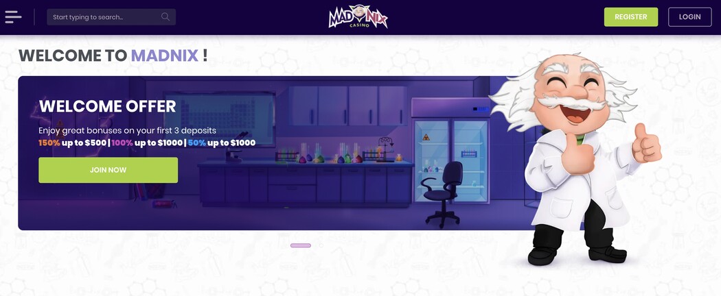 MadNix casino official site MadNix casino website