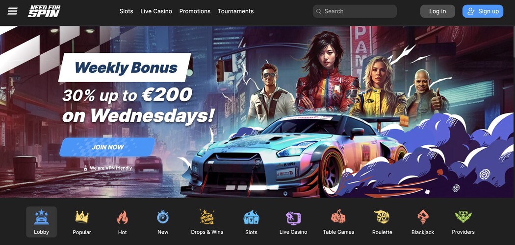 Need for Spin casino official site Need for Spin casino website