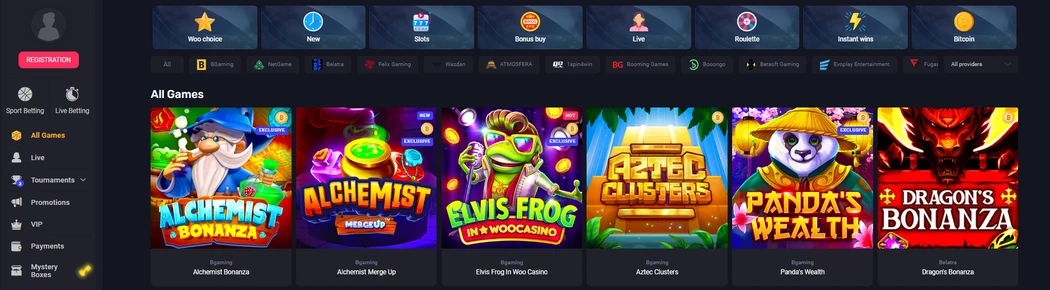 WooCasino Games WooCasino