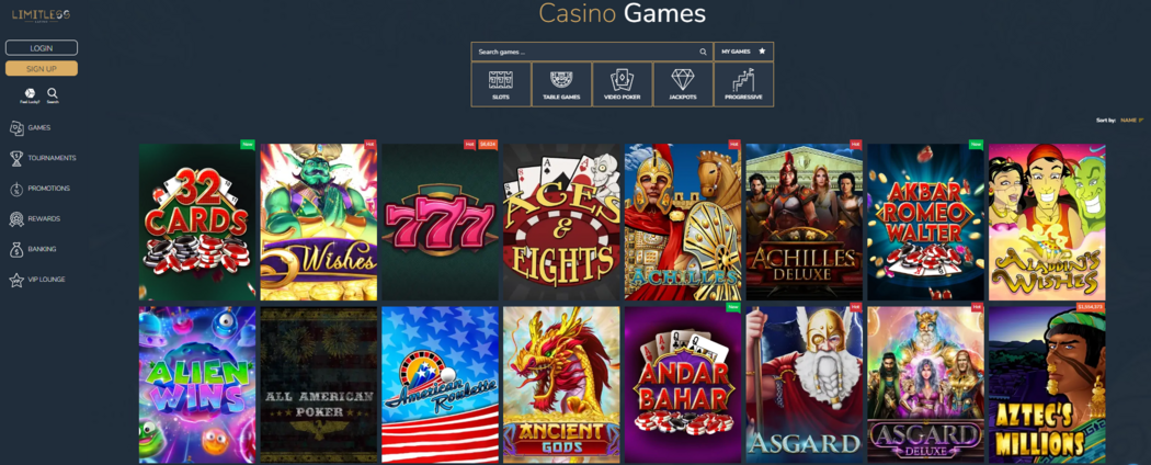 Limitless Casino games Limitless Casino Australia