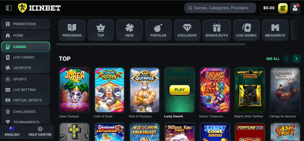 Kinbet Casino Australia Kin Bet Casino