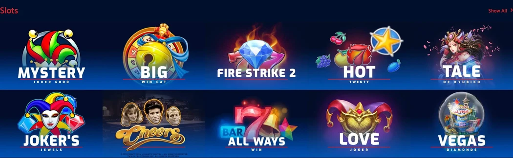 Allbritishcasino Games