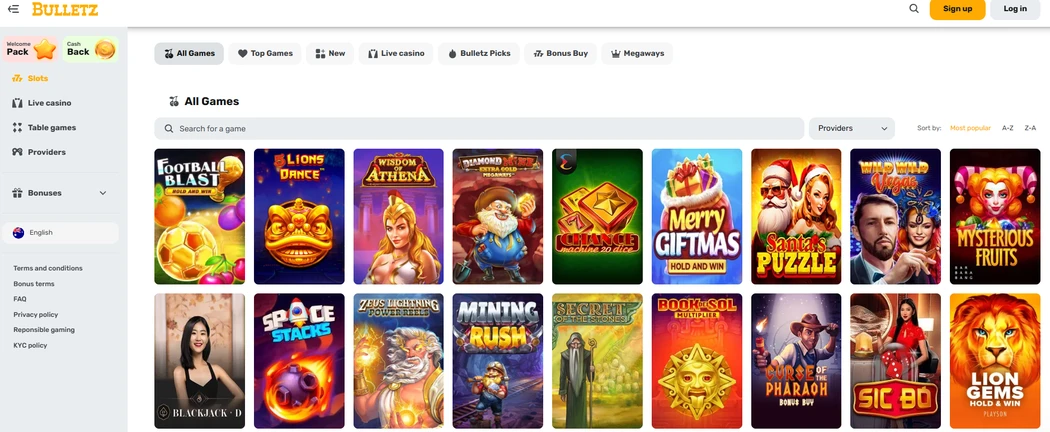 Bulletz Casino games Bulletz Casino Australia