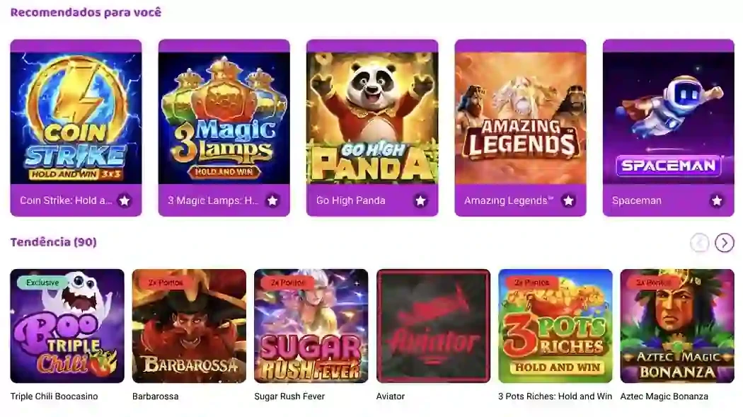 Boo Casino jogos