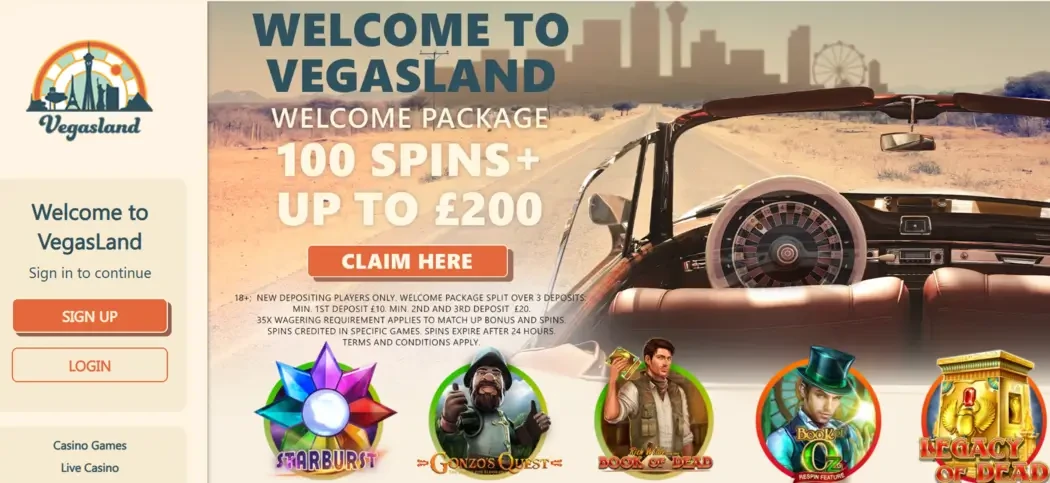 VegasLand Casino Review