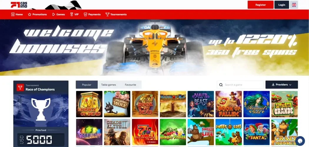 F1 Casino офіційний сайт F1 Casino