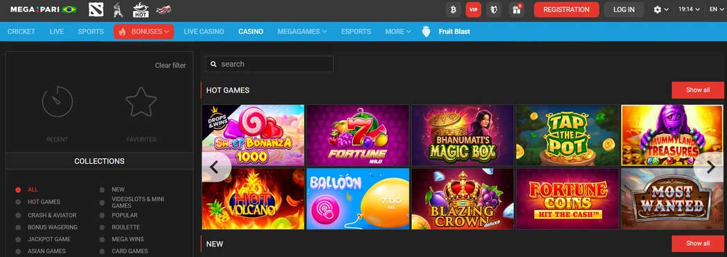 Mega Pari Casino Mega Pari