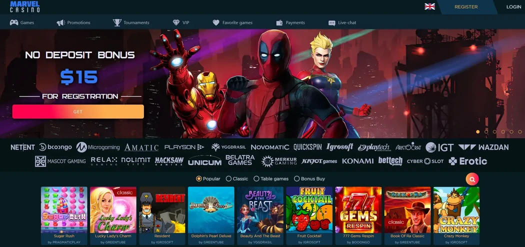 Marvel Casino сайт Marvel Casino