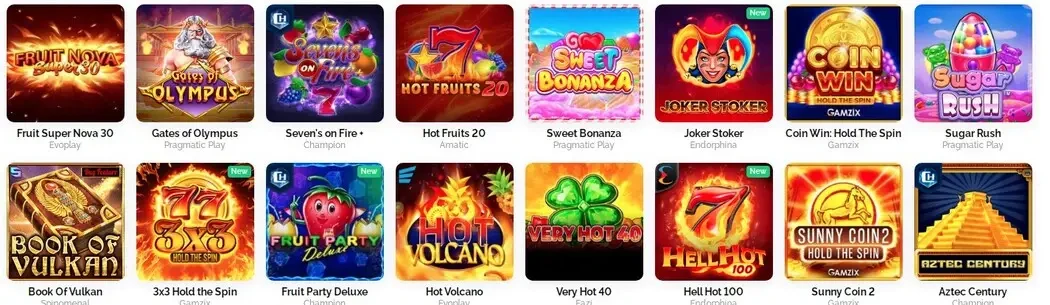 Вулкан казино ігри