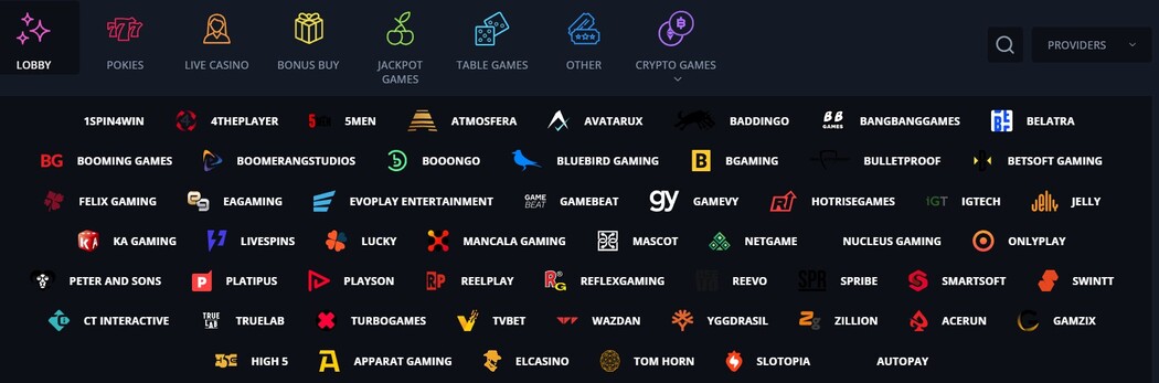 Free Pokies by Provider