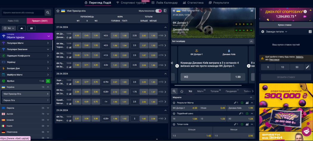 Ставки на футбол онлайн