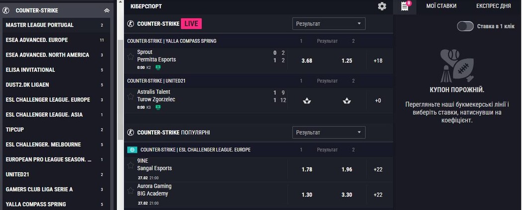 Ставки на киберспорт