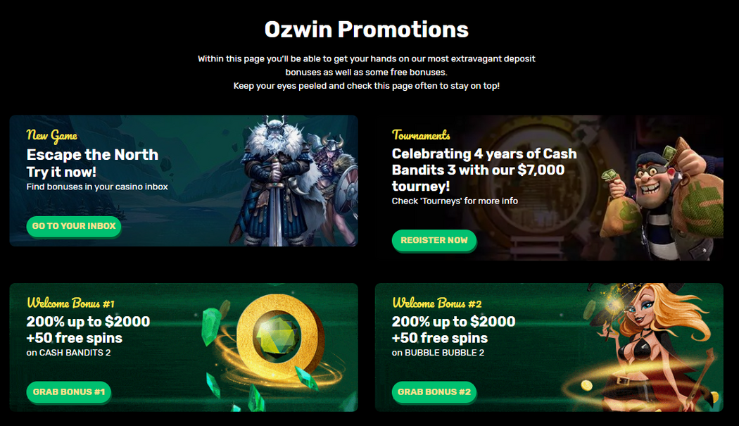 ozwin no deposit bonus