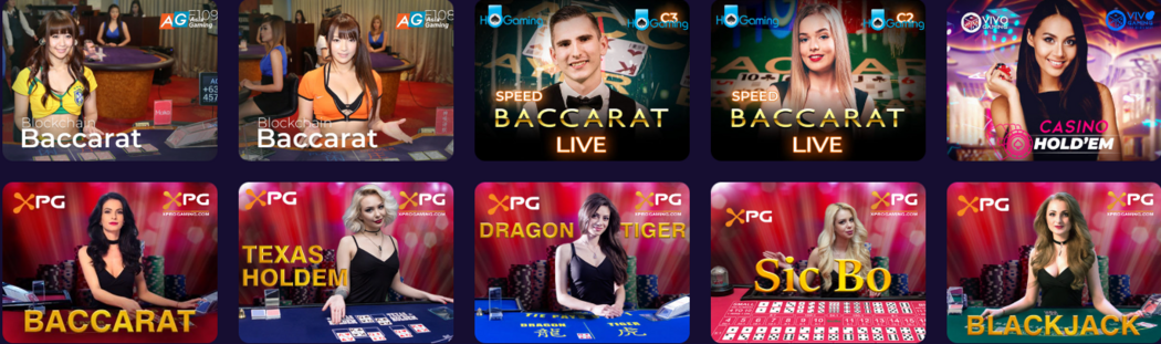 Live Casino Sites & Games