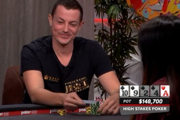 Том Дван проиграл банк в 148 700$ за одну раздачу на High Stakes Poker