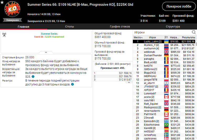 Summer Series лобби