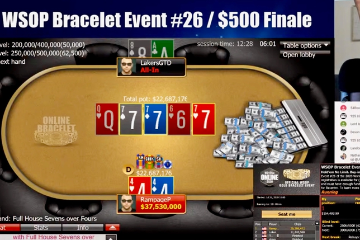 Покерный стример выиграл браслет WSOP в прямом эфире