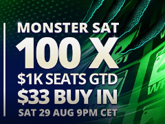Monster Satellite na PartyPoker: 100 ingressos para o torneio que tem $5 000 000 garantidos