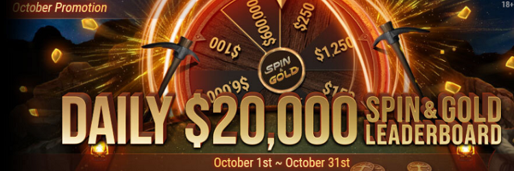Daily Spin&Gold Leaderboard на GGпокерок: 20 000$ ежедневно Daily Spin&Gold Leaderboard на GGпокерок