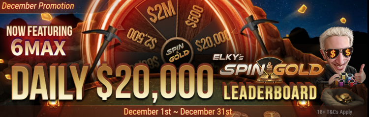 Daily Spin&Gold Leaderboard на GGпокерок: 20 000$ ежедневно Daily Spin&Gold Leaderboard