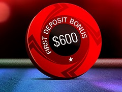PokerStars: bônus de primeiro depósito de 100% até $600