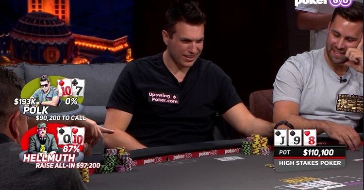 High Stakes Poker Polk Folds Straight On The Flop