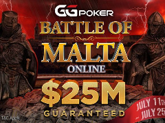 Batalha de Malta no GGPoker com $25.000.000 garantidos