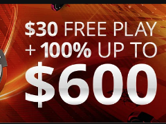 Bônus de primeiro depósito do PartyPoker: 100% até $600 e $30 em tickets
