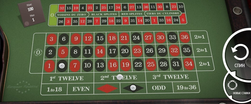 Рулетка правила игры
